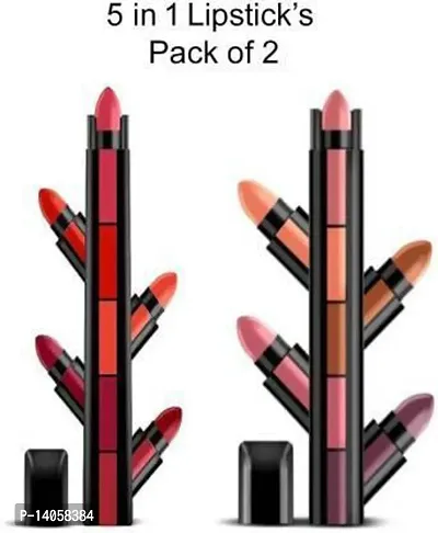 Stylish Fancy 5 In 1 Lipstick,Pack Of 2-thumb0