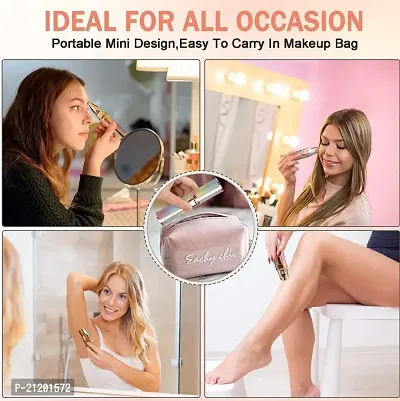Rechargable 2 in 1 Skincare Hair Remover Epilator  Eyebrow Trimmer Machine for Women Face, Upper Lip, Chin, Eyebrow Flawless/Blawless Trimmer With USB Charge (Color = Rainbow)-thumb2