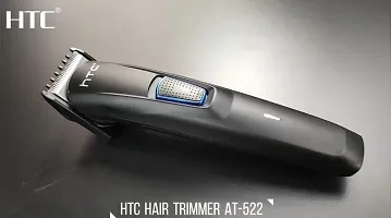 Htc AT-522 Rechargeable Beard And Hair Trimmer For Men H9 Fully Waterproof Trimmer 45 min Runtime 1 Length Settings  (Black)-thumb1