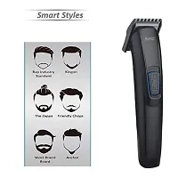 AT-522 Original Rechargeable Hair Trimmer Runtime: 45 Min for Men (Black)-thumb1