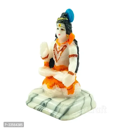 Small Size Decor Home car Gift murti Sculpture Statue Idol Poly Resin Plastic Home Office Diwali Puja Religious God Multicolor Pack of 1-thumb2