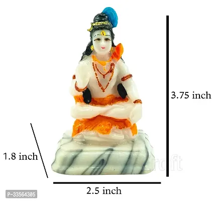 Small Size Decor Home car Gift murti Sculpture Statue Idol Poly Resin Plastic Home Office Diwali Puja Religious God Multicolor Pack of 1-thumb4