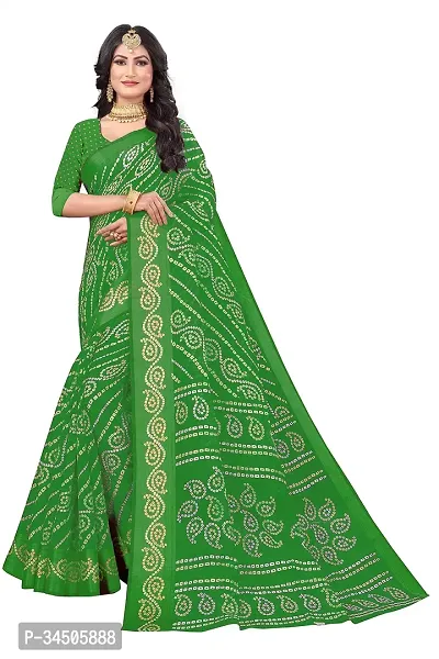 Beautiful Polycotton Printed Women Saree without Blouse piece-thumb0