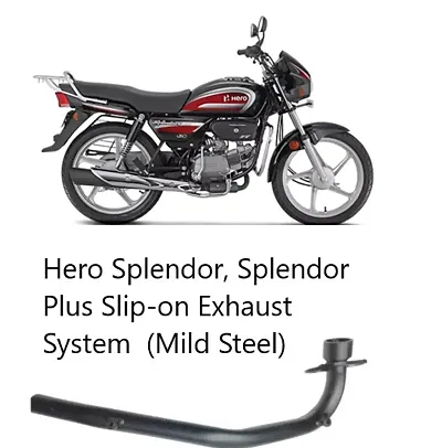 Splendor plus outlet silencer new model
