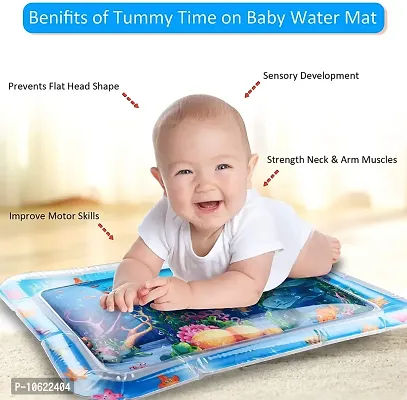 AEXONIZ TOYS Playmats for Kids - Inflatable Tummy Time Premium Leakproof Water Mat for Infants & Toddlers, Perfect Fun Time Play Activity Baby's Stimulation Growth Indoor & Outdoor(Random Design)-thumb2