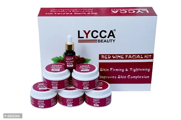 Lycca Red Wine Facial Kit Skin Firming  Tightening Improves SkinComplexi