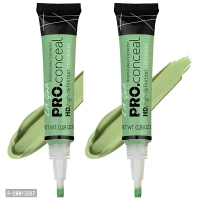 L.A Girl Pro Conceal (Concealer) for Face Makeup, Green (Pack of 2)-thumb0