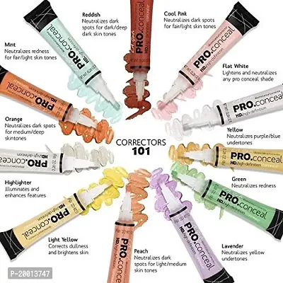 L.A GIRL Light Weight PRO HD Conceal with Full Coverage, Matte  Poreless Ultra Blendable Concealers - Green Corrector + Toast-thumb5