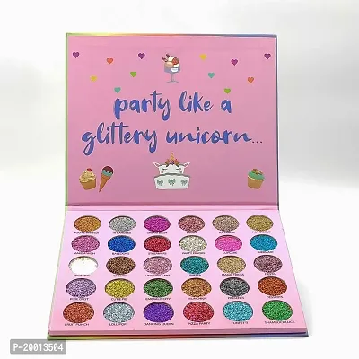 HUDA GIRL BEAUTY Professional Happy Unicorn Glittery Party 30 Eye Glitter Shades Eyeshadow Palette-thumb2