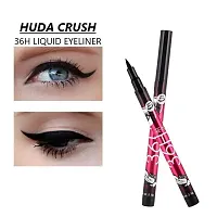 HUDACRUSH BEAUTY Flexi-tip Applicator, Quick-drying Waterproof  Smudge-Proof Formula, 36 Hours Long-Lasting Eyeliner Pen (10Piece)-thumb1