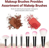 HUDACRUSH Beauty Professional Makeup Brush Set - 12 Pcs Face Makeup Brushes Makeup Brush Set (Pink)-thumb2