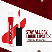 HUDACRUSH BEAUTY Mini Lipsticks Combo Pack of 4 Liquid Matte Lipstick Set, Red Edition-thumb4