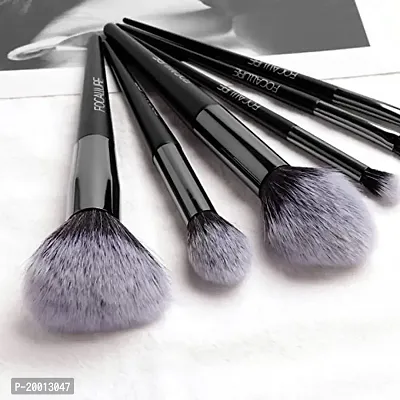 FOCALLURE Professional 6 Pieces Makeup Brushes - Blush, Highlighter, Smudge, Eyeshadow, Angled Blending Brush Set-thumb2