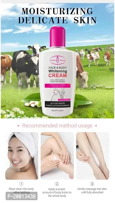 HUDACRUSH BEAUTY Aichun Original Face and Body Brightening Cream with Active Collagen and Milk-thumb5