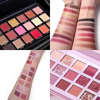 HUDA GIRL Beauty Rose Gold Remastered Edition + Nude Edition Eyeshadow Makeup Kit ( Combo Kit of 2 Eyeshadow ) Matte And Shimmers Finish,36 gm-thumb1