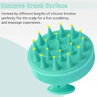 HUDACRUSH Manual Hair Shampoo Scrubber Brush, Silicone Scalp Massager, Waterproof Shower Scalp Scrubber Tool for Hair Growth, Gentle Exfoliating and Massage for Men and Women, Multicolour-thumb4
