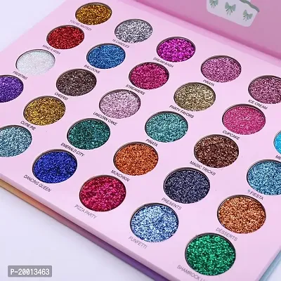 HUDACRUSH Beauty Professional Gelanzi Party Like a Glittery Unicorn Glitter Eyeshadow Palette, Shimmery Finish - Multicolor-thumb2