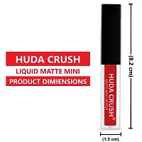 HUDACRUSH BEAUTY Mini Lipsticks Combo Pack of 4 Liquid Matte Lipstick Set, Red Edition-thumb2