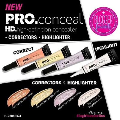 L.A GIRL Natural HD PRO Conceal Liquid Concealer - Light Yellow, 8g-thumb5