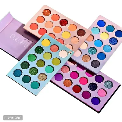 HUDA GIRL 60 Colors Professional Eyeshadow Palette Highly Pigmented, Shimmery, Glittery  Matte Finish Colors Eyeshadow - Multicolor-thumb0