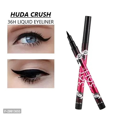 HUDACRUSH BEAUTY Flexi-tip Applicator, Quick-drying Waterproof  Smudge-Proof Formula, 36 Hours Long-Lasting Eyeliner Pen (11Piece)-thumb2