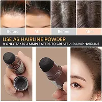 HUDACRUSH GIRL BEAUTY Eyebrow Stamp Stencil Kit, One Step Brow Stamp Makeup Powder, Reusable Eyebrow Stencils Shape Thicker and Fuller Brows, Waterproof Long Lasting (Black)-thumb2