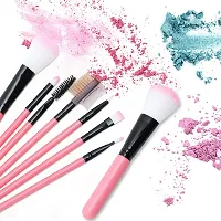 HUDACRUSH Beauty Professional Makeup Brush Set - 12 Pcs Face Makeup Brushes Makeup Brush Set (Pink)-thumb3
