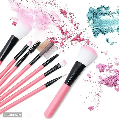 HUDACRUSH Beauty Professional Makeup Brush Set - 12 Pcs Face Makeup Brushes Makeup Brush Set (Pink)-thumb4