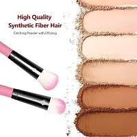 HUDACRUSH Beauty Professional Makeup Brush Set - 12 Pcs Face Makeup Brushes Makeup Brush Set (Pink)-thumb4