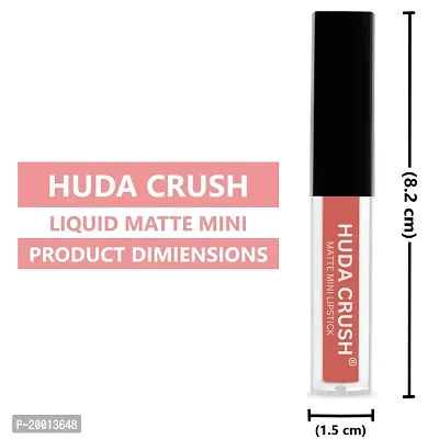 HUDACRUSH BEAUTY Mini Lipsticks Combo Pack of 4 Liquid Matte Lipstick Set, Nude Edition-thumb5