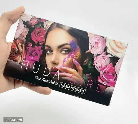 HUDA GIRL Beauty Rose Gold Eyeshadow Palette(18 Shades in 1 Kit with Mirror)-thumb0