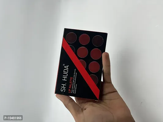 SH.HUDA 15 Color Ultra Beauty Pigmented Infinity Swiss Edition Matte Lip Color Palette (COMES WITH PINK | RED | NUDE | BROWN - 15 MULTICOLOR SHADES)