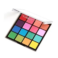 Brights Edition Mini Eyeshadow Palette - 16 Shimmer and Matte Shades With Fabulous 5 in 1 Matte Finish Lipstick (Red Edition)-thumb4