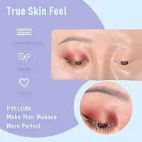 Makeup Practice Board Silicone Makeup Practice Face Eyes Glossy Eyelash Eyebrow Practice Pad Reusable 5D Realistic Bionic Skin Mannequin Aid (Natural Tone)-thumb3
