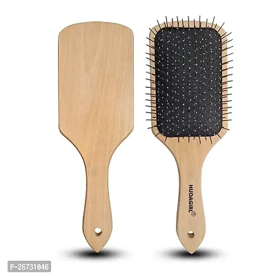 Premium Wooden Paddle Hair Brush-thumb0