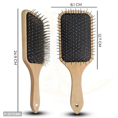 Premium Wooden Paddle Hair Brush-thumb5