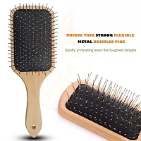 Premium Wooden Paddle Hair Brush-thumb2