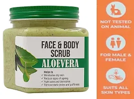 Aloevera Scrub: Your Ultimate Solution for Acne, Ageing, and Dark Circles (400ml)-thumb2