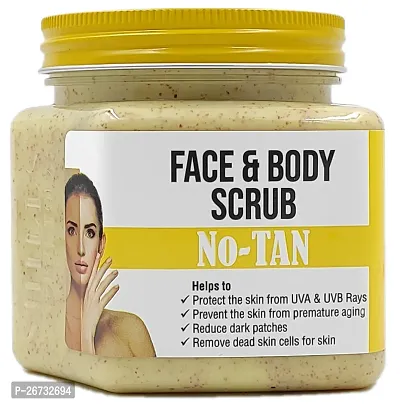 No-Tan Face  Body Scrub: Your Ultimate Solution for Acne, Ageing, and Dark Circles (400ml)