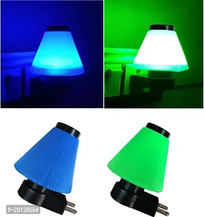 Umbrella Shape Multi-Function Multi Colour Night Lamp Pack of 2-thumb0