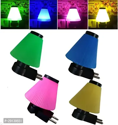 Umbrella Shape Multi-Function Multi Colour Night Lamp Pack of 4