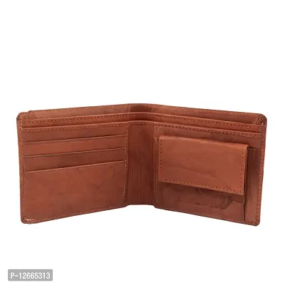 Kevivreg; Genuine Leather Wallet for Men / Men's Wallets (Brown)-thumb5