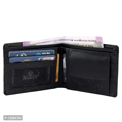 Kevivreg; Genuine Leather Wallet for Men || Men's Wallets || (Black)-thumb3