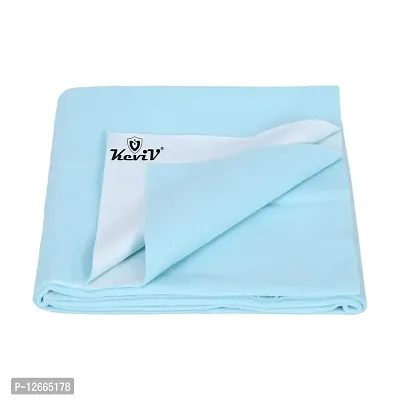 Keviv? Waterproof Baby Bed Protector, Baby Sheet, Baby Bed Protector Mat, Dry Sheet for New Born Baby-thumb2