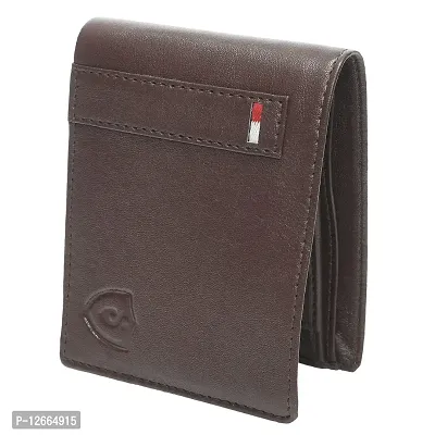 Kevivreg; Genuine Leather Wallet for Men (GW117-A) (Brown)-thumb3