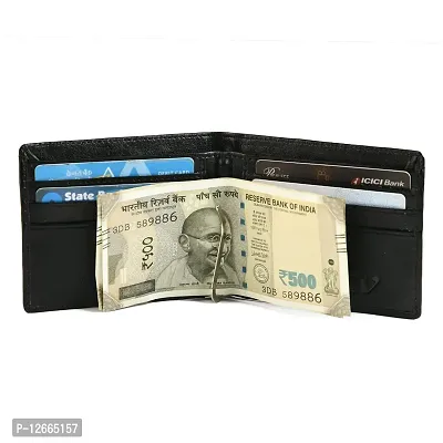 Keviv Leather Wallet for Men - (Black) - GW107-thumb3