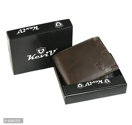 Stylish Artificial Leather Brown Wallet For Men