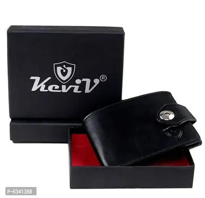 Stylish Artificial Leather Black Wallet For Men-thumb0