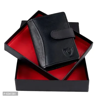 Stylish Artificial Leather Black Wallet For Men-thumb0