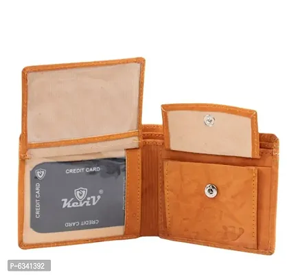 Stylish Artificial Leather Orange Wallet For Men
